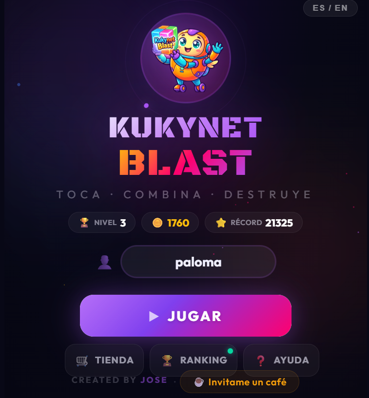 Juego en acción Kukynet-Blast